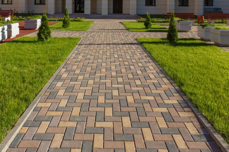 Patterned Brick Walkway